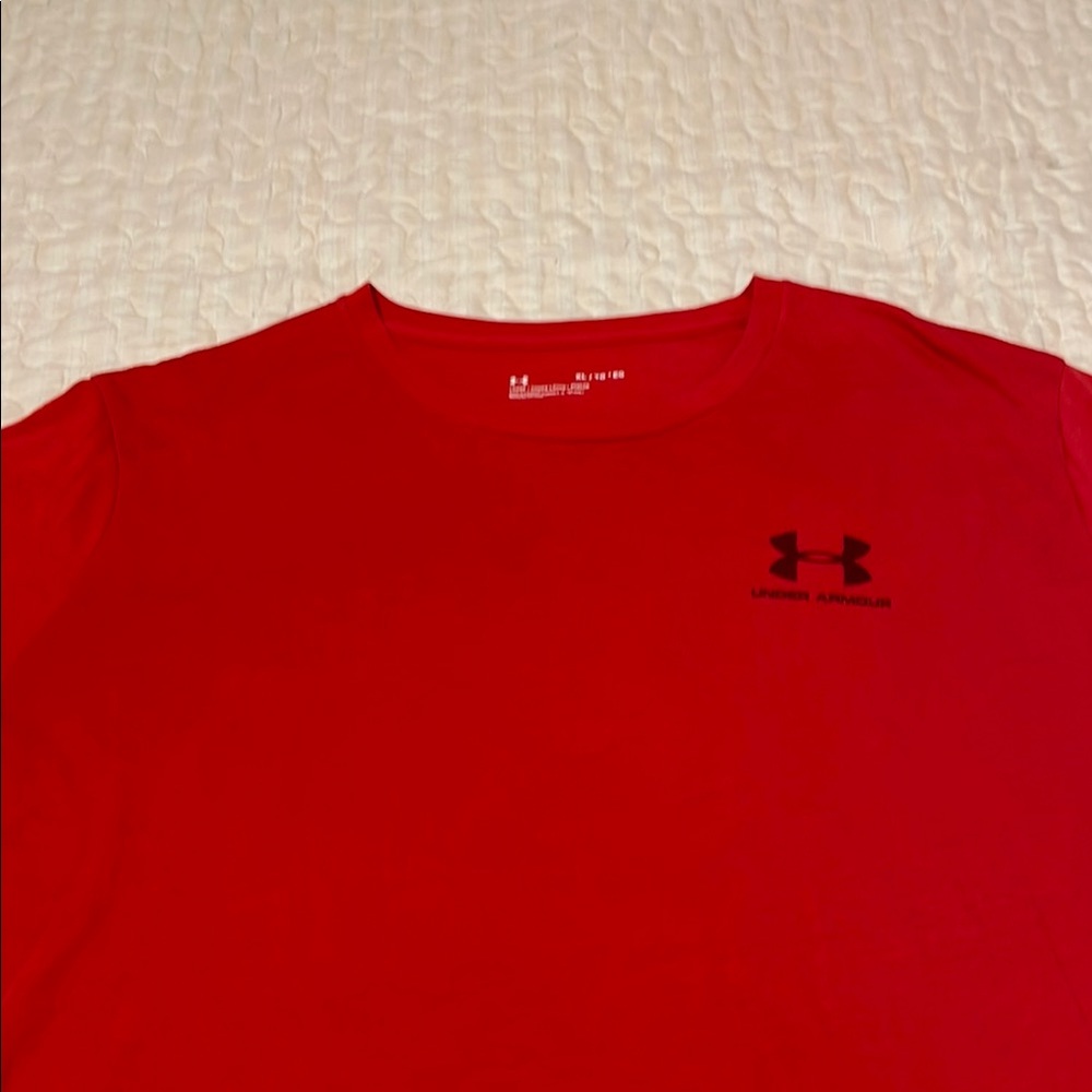 Under Armour Red Short Sleeve Performance Tee